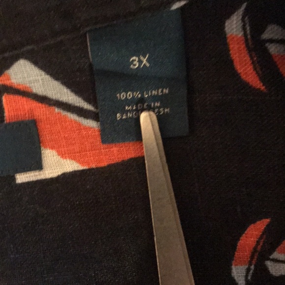 Perry Ellis mens size 3X short sleeved shirt - Picture 4 of 4